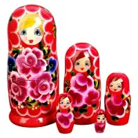 Матрёшка 5 в 1, расписная, МИКС