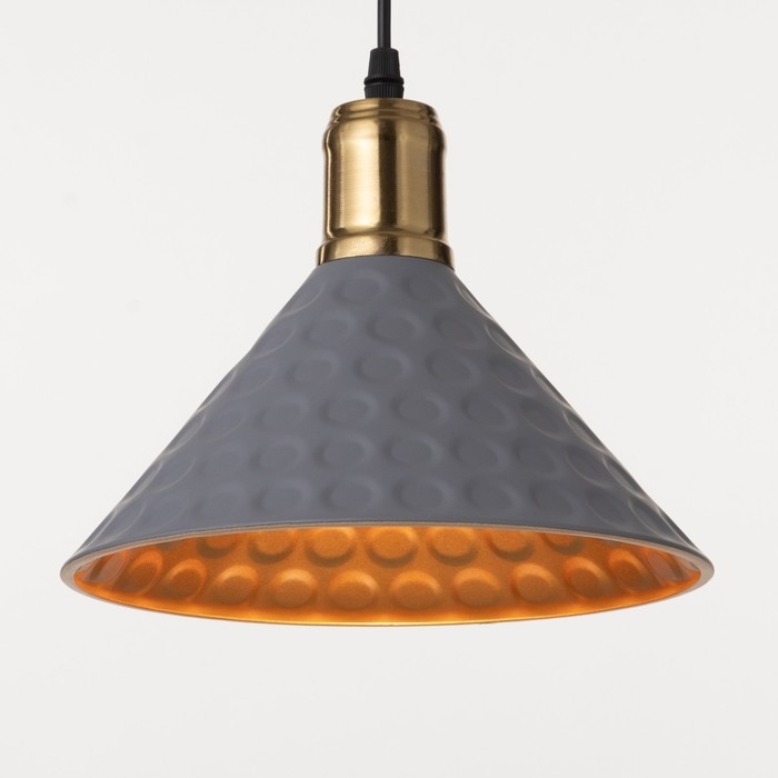 Светильник BayerLux Светильник BayerLux "Чеканка" Е27 40Вт серый-золото 24х24х17-117 см