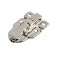 Замок-защелка на ящик ZM01, 5.5&times;4 см, железный, цвет никель, 4 шт.
