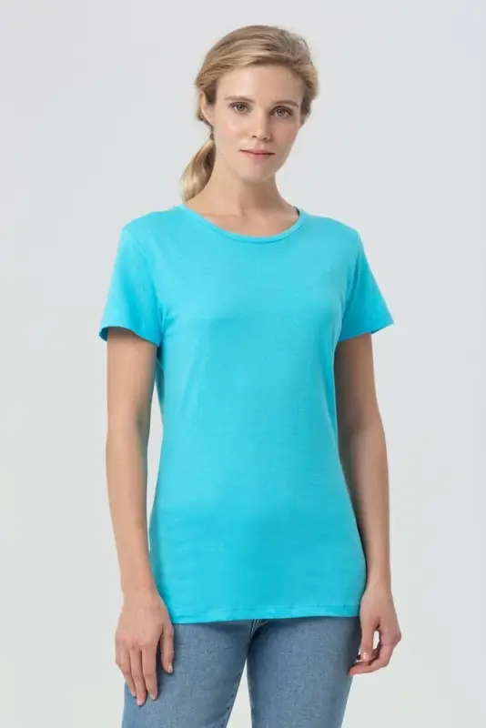 Футболка женская Miss 150, бирюзовая, размер M Футболка женская Miss 150, бирюзовая, размер M