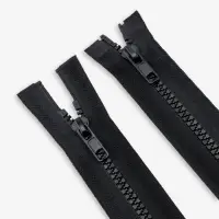 Молния &laquo;Трактор&raquo;, №5, разъёмная, 2 замка, замки автомат, 90 см, чёрная