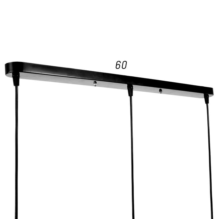 Светильник BayerLux 1115/3, 3х40Вт Е14, цвет чёрный