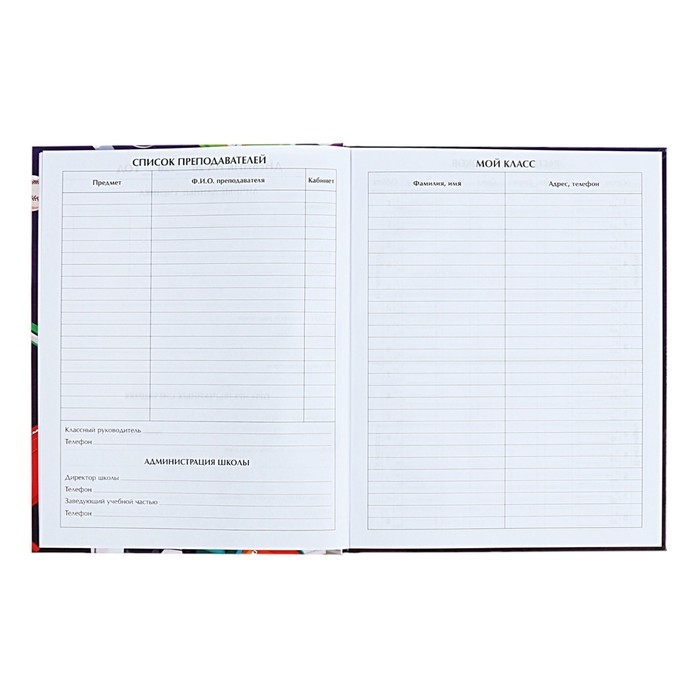 Дневник для 1-4 классов "Снова в школу. Коллаж", твёрдая обложка, глянцевая ламинация, 48 листов