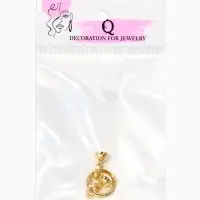 Замок-карабин с кольцом, 40*16*8 мм, медь, цвет золото