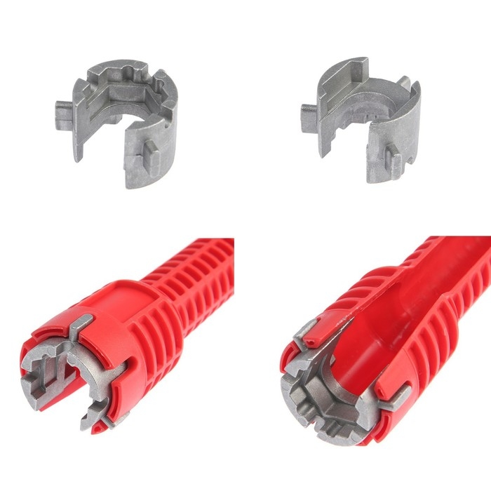 Ключ сантехнический 6 в 1 ТУНДРА, вставка 21-23-27 мм, корпус 28 и 52 мм, 250 мм Ключ сантехнический 6 в 1 ТУНДРА, вставка 21-23-27 мм, корпус 28 и 52 мм, 250 мм