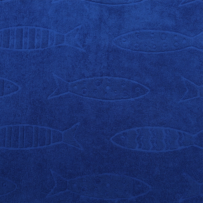 Полотенце махровое Branco di pesci цвет синий, 70Х120, 460г/м хл100%