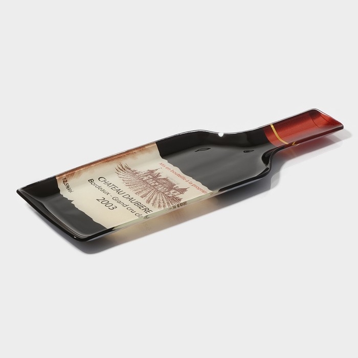 Блюдо стеклянное сервировочное Доляна «Вино», 34,5×11,5×1,5 см Блюдо стеклянное сервировочное Доляна «Вино», 34,5×11,5×1,5 см