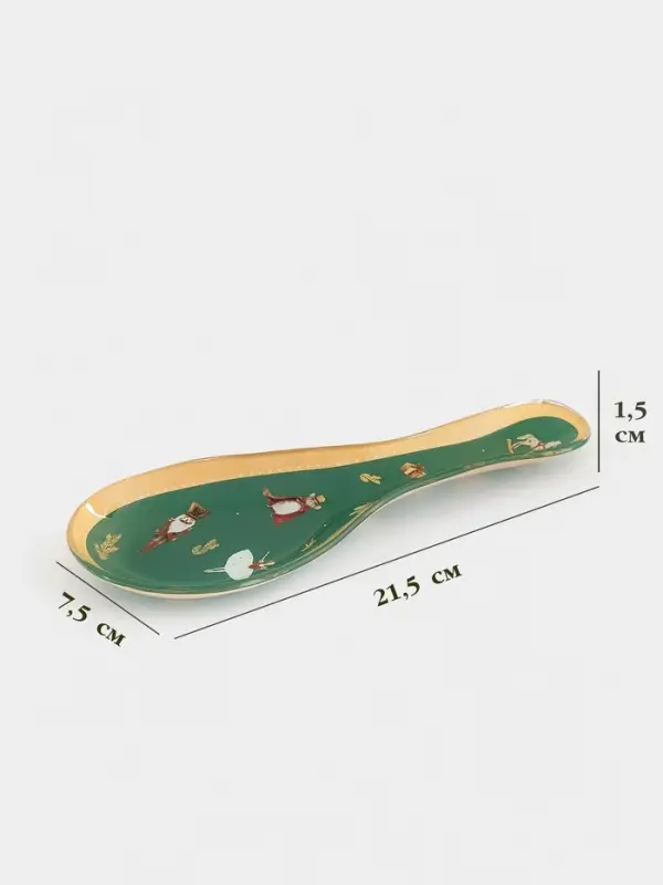 Подставка под ложку  Подставка под ложку "Сказочные истории" 21,5x7,5x1,5 см, цвет зеленый