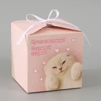 Коробка подарочная складная &laquo;Открывай скорее&raquo;, 12&times;12&times;12 см
