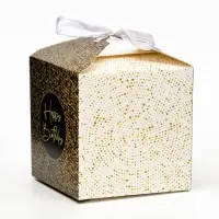 Коробка складная "Happy birthday", 10 х 10 х 10 см