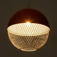 Светильник потолочный BayerLux Lina, 1&times;40 Вт, Е27, неон-оранжевый, 26&times;26&times;32 см