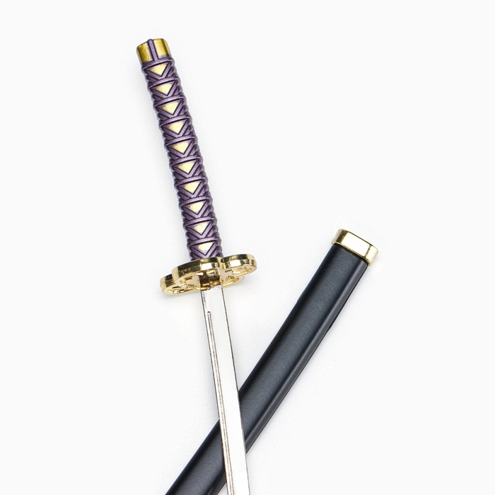 Сувенирное оружие мини Сувенирное оружие мини "Катана Зеницу", 24 см, чёрная с сиреневым