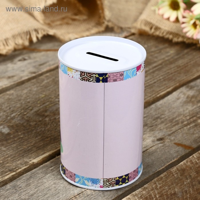 Копилка металл банка Копилка металл банка "Мультяшные зверята" МИКС 12х8х8 см