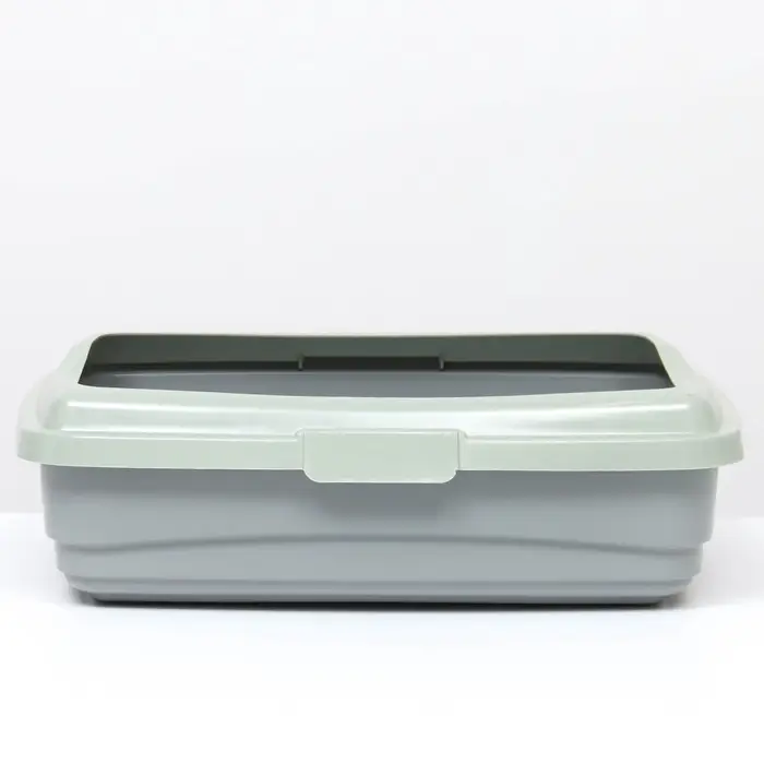 Лоток большой с бортиком Atlantis &laquo;Стандарт&raquo;, 43&times;33&times;12.5 см, серый