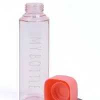 Бутылка для воды My bottle, 450 мл, 20&times;5.5 см, розовая