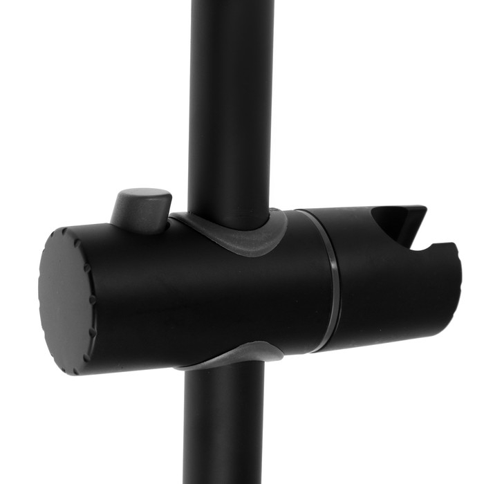 Душевая стойка ZEIN S06, с держателем для душевой лейки, черная Душевая стойка ZEIN S06, с держателем для душевой лейки, черная