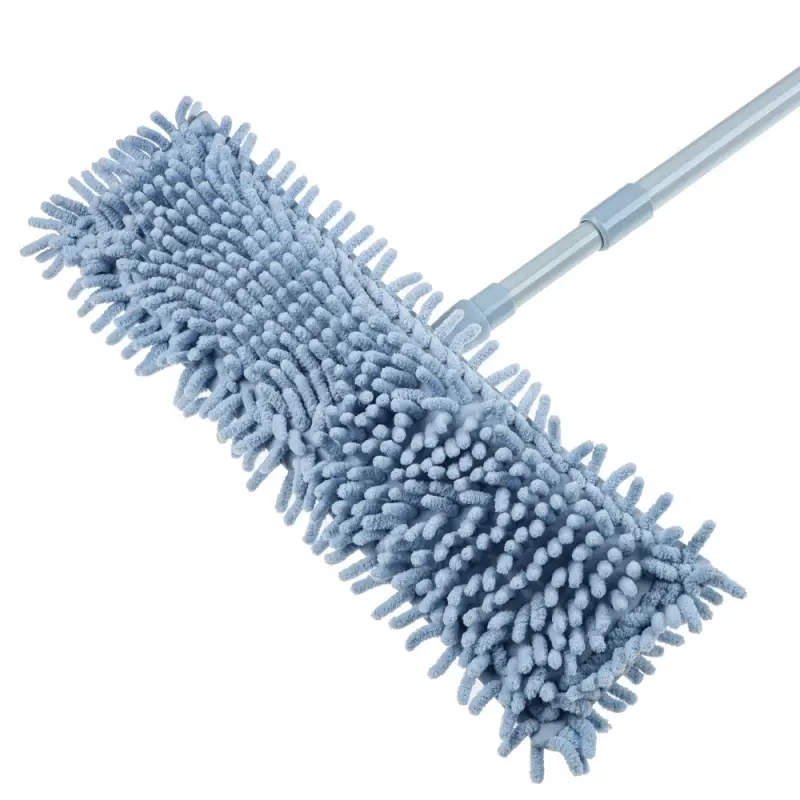 Швабра со смен.насадкой тм VETTA, ручка телескоп. металл, пластик 70-120см, насадка микрофиб. 95г/м2