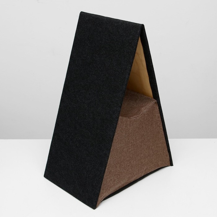 Дом для кошек с когтеточкой, раскладной, 51 х 35,5 х 73 см, микс Дом для кошек с когтеточкой, раскладной, 51 х 35,5 х 73 см, микс