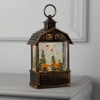 Светодиодная фигура &laquo;Олени в лесу&raquo; 14&times;24&times;8 см, пластик, от батареек ААх3, USB, свечение тёплое белое