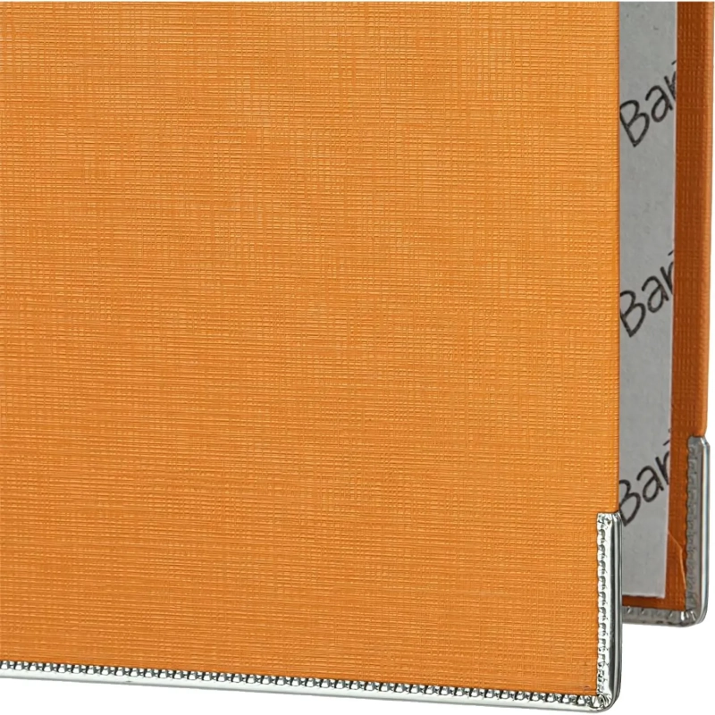 Папка-регистратор ECONOMY PLUS, 80мм, оранж,ПБП1, карм.кор.,мет.уг