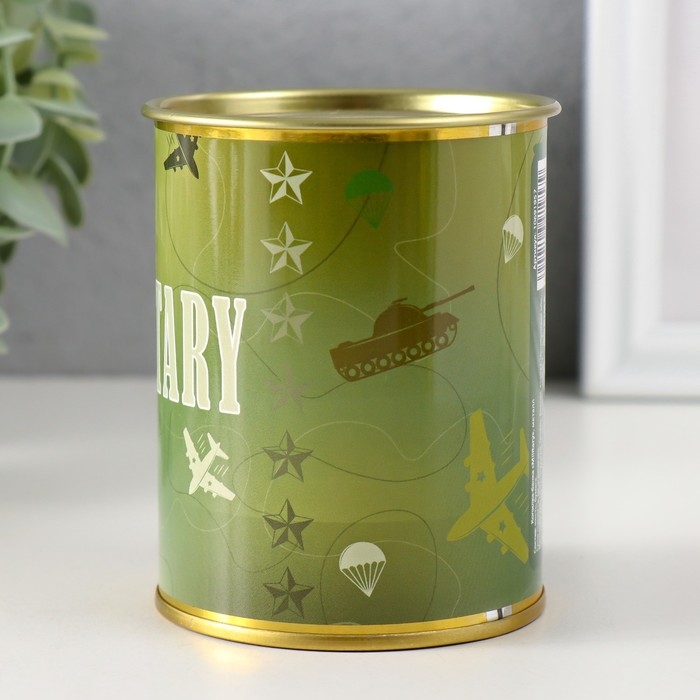 Копилка-банка металл Копилка-банка металл "Military"