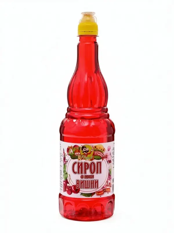 Сироп без сахара, вкус: вишня, 1 л.