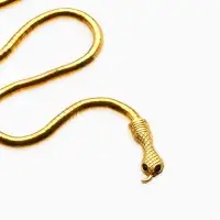 Колье-трансформер &laquo;Змея&raquo;, цвет чернёное золото, 90 см