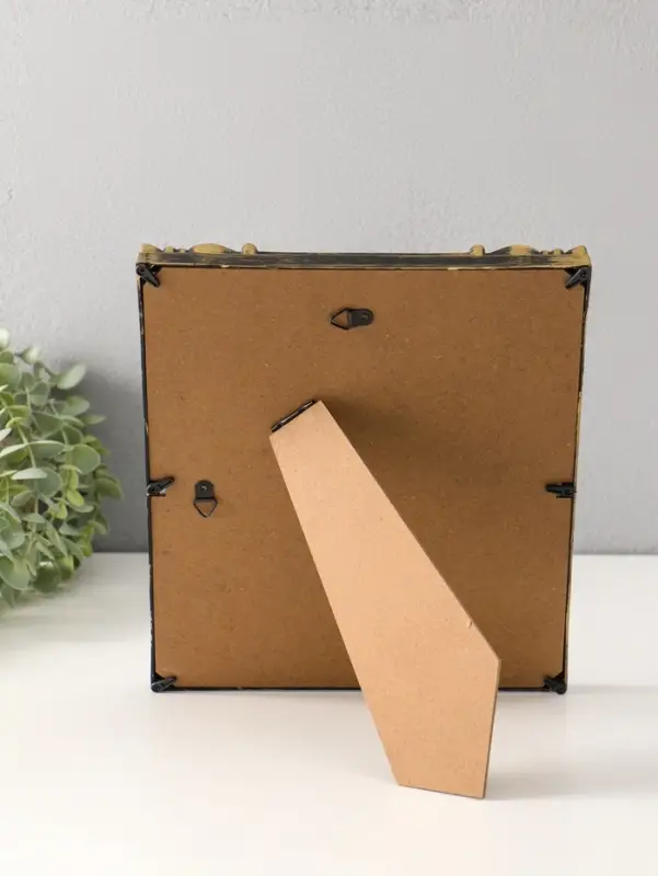 Фоторамка пластик 15х20 см "Узорная" тёмное золото 19х23,8 см