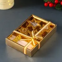 Набор свечей &laquo;Новогодние свечи и подсвечники&raquo;, 6 шт., 15&times;10&times;2.7 см