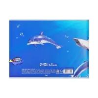 Альбом для рисования Calligrata &laquo;Морской мир&raquo; А4, 40 листов, на скрепке, плотность листов 100 г/м&sup2;, обложка из мелованного картона