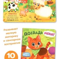 Набор 5 в 1 &laquo;Подарок малышу&raquo;, 3 книги + 2 погремушки