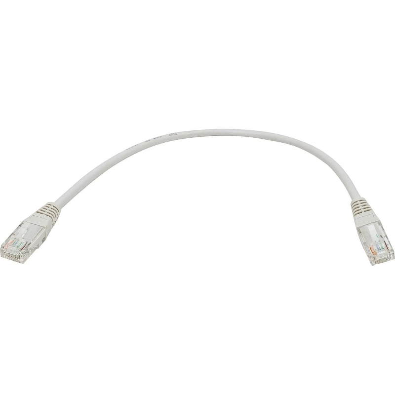 Патч-корд TWT TWT-45-45-0.3-GY UTP кат.5e, 0.3 м, серый