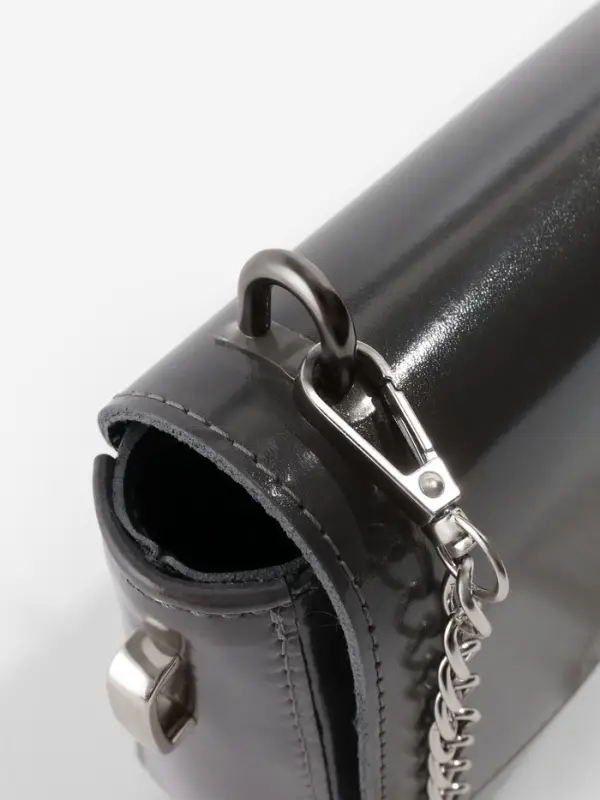 Крепления для ручек на сумку, металлические, 1.8&times;1.5&times;0.5 см, 2 шт., 4 винта, цвет чёрный никель