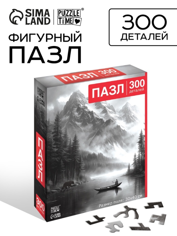 Пазл фигурный «Чёрное и белое», 300 деталей Пазл фигурный «Чёрное и белое», 300 деталей
