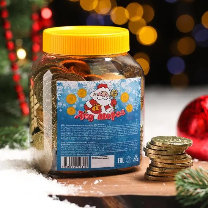 Кондитерское изделие Кондитерское изделие "Дед Мороз" в банке, 6 г