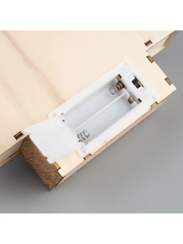 Светодиодная фигура &laquo;Новогодний олень&raquo; 19&times;30&times;4.5 см, дерево, от батареек АААх2, свечение тёплое белое