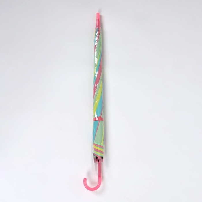 Зонт - трость полуавтоматический «Радуга», 8 спиц, R = 46/55 см, D = 110 см, цвет МИКС Зонт - трость полуавтоматический «Радуга», 8 спиц, R = 46/55 см, D = 110 см, цвет МИКС