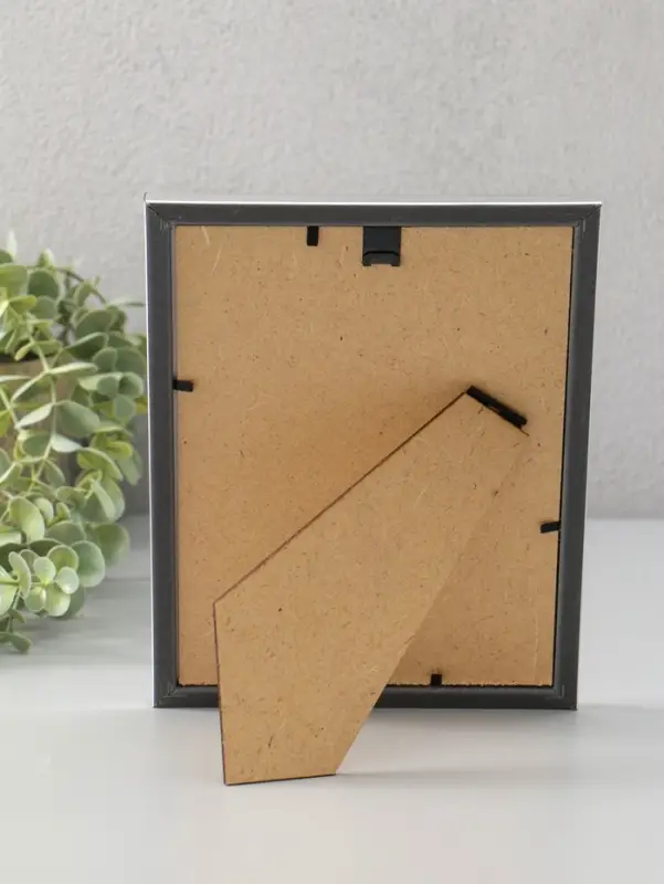 Фоторамка для фото 15х21 см "Oframe", пластик, серебро, (пластиковый экран)