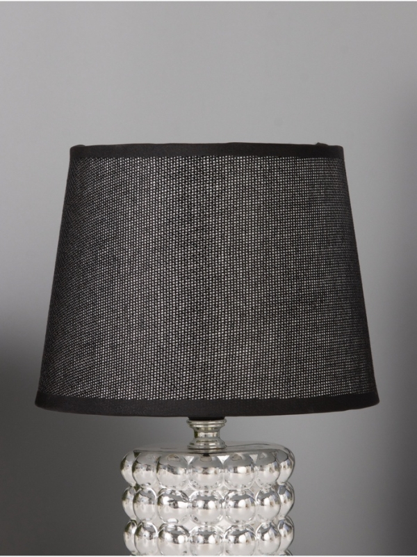 Лампа настольная Лампа настольная "Бабл" 40Вт Е14 серебро 17х17х23см