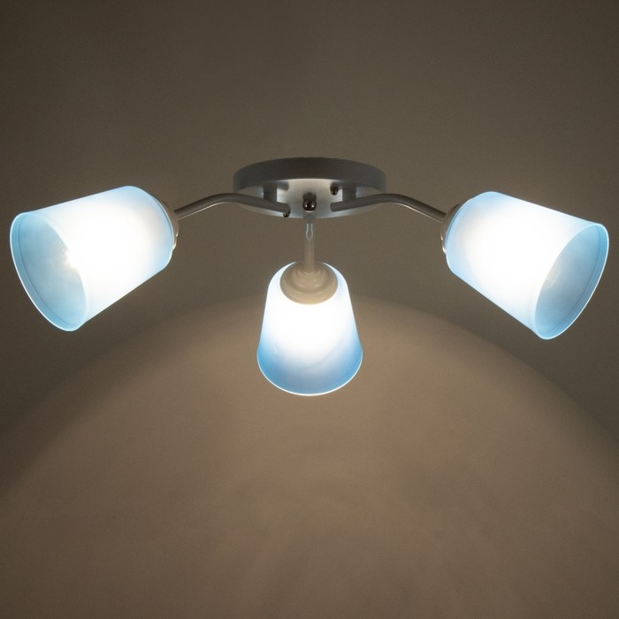 Люстра Люстра "Онлайн" (цилиндр) 3х15Вт Е27 МОДЕЛЬ: BR 00202 белый/синий