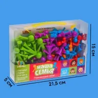 Развивающий набор IQ-ZABIAKA &laquo;Наша семья&raquo;, сортер, задания на карточках, маркер