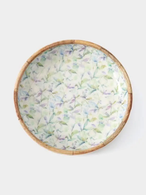 Блюдо &laquo;Оттенки сирени&raquo;, 25.5&times;25.5&times;6 см, дерево манго
