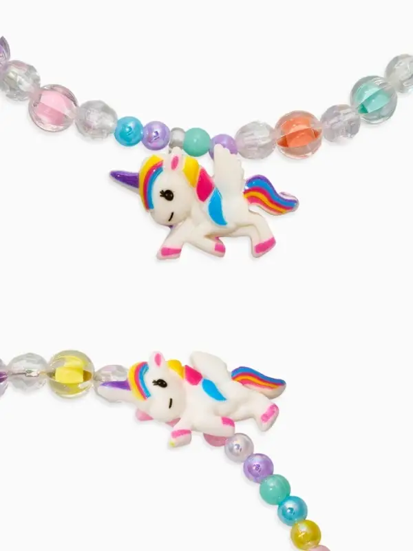 Комплект детский «Выбражулька» 3 предмета, клипсы, бусы, ободок, единорог, цветной Комплект детский «Выбражулька» 3 предмета, клипсы, бусы, ободок, единорог, цветной