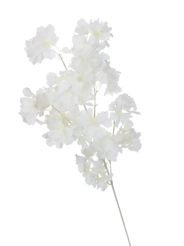 Цветы искусственные &laquo;Фиалка Мария&raquo;, h=85 см, d=6.5 см, белые