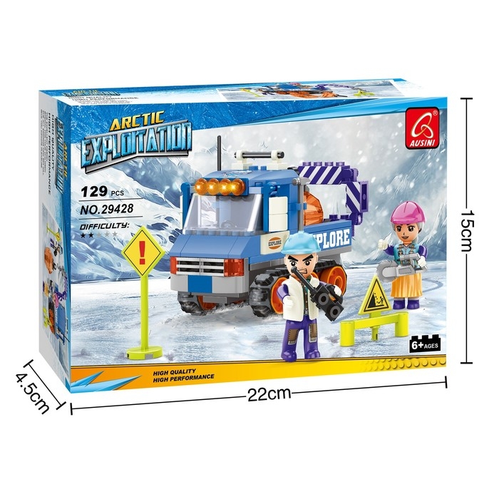 Конструктор «Арктика. Снежные строители», 129 деталей Конструктор «Арктика. Снежные строители», 129 деталей