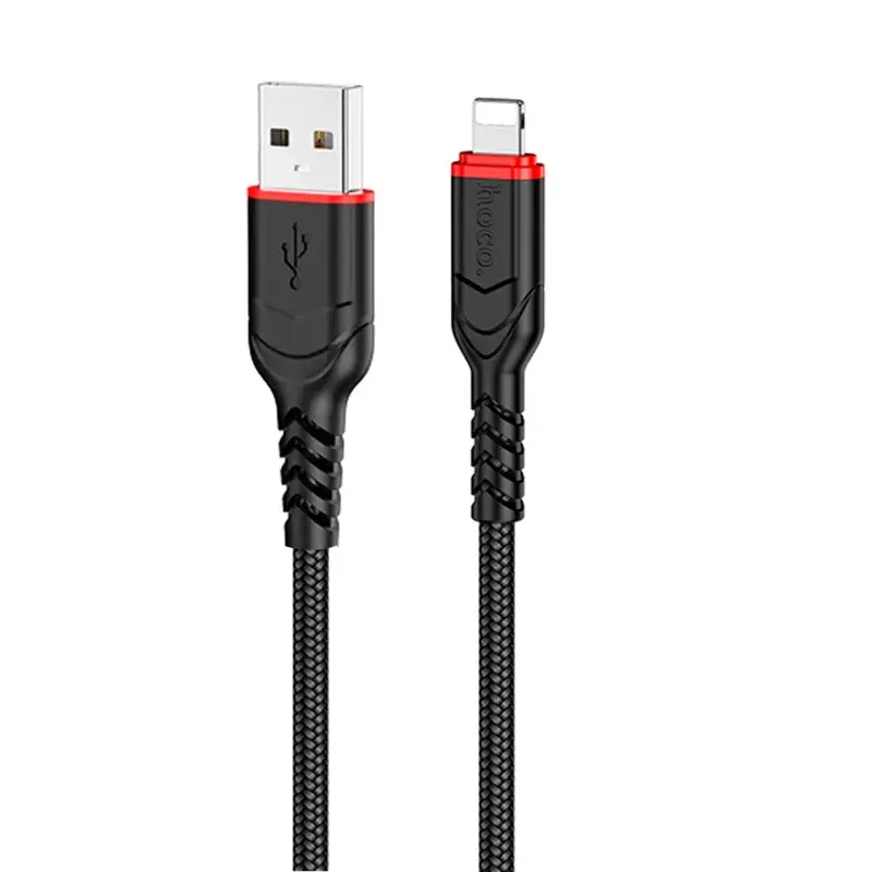 Кабель USB на Lightning 2M 2.4A X59 HOCO черный