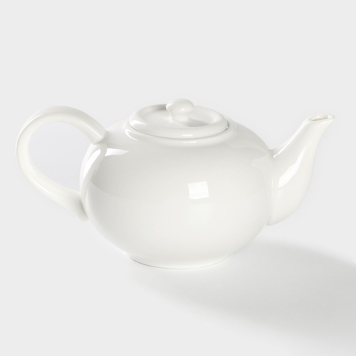 Чайник фарфоровый заварочный Magistro «Бланш», 600 мл, цвет белый Чайник фарфоровый заварочный Magistro «Бланш», 600 мл, цвет белый