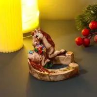 Фигура "Жеребенок на подкове" 8х8х6,5 см