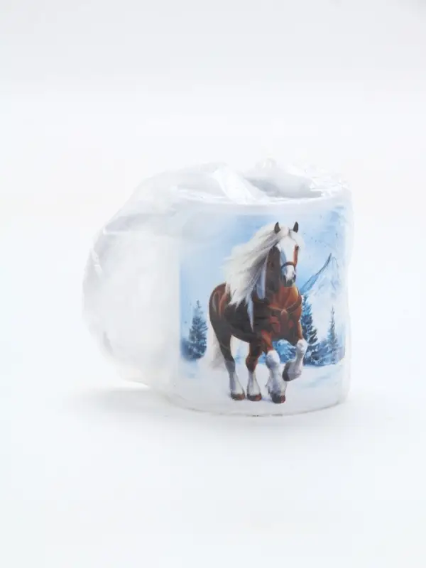 Кружка керамическая новогодняя «Вершины гор», 320 мл