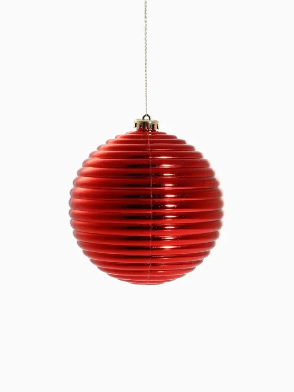 Ёлочные игрушки &laquo;Ассорти&raquo;, набор 5 шт., d=15 см, красный/золотистый